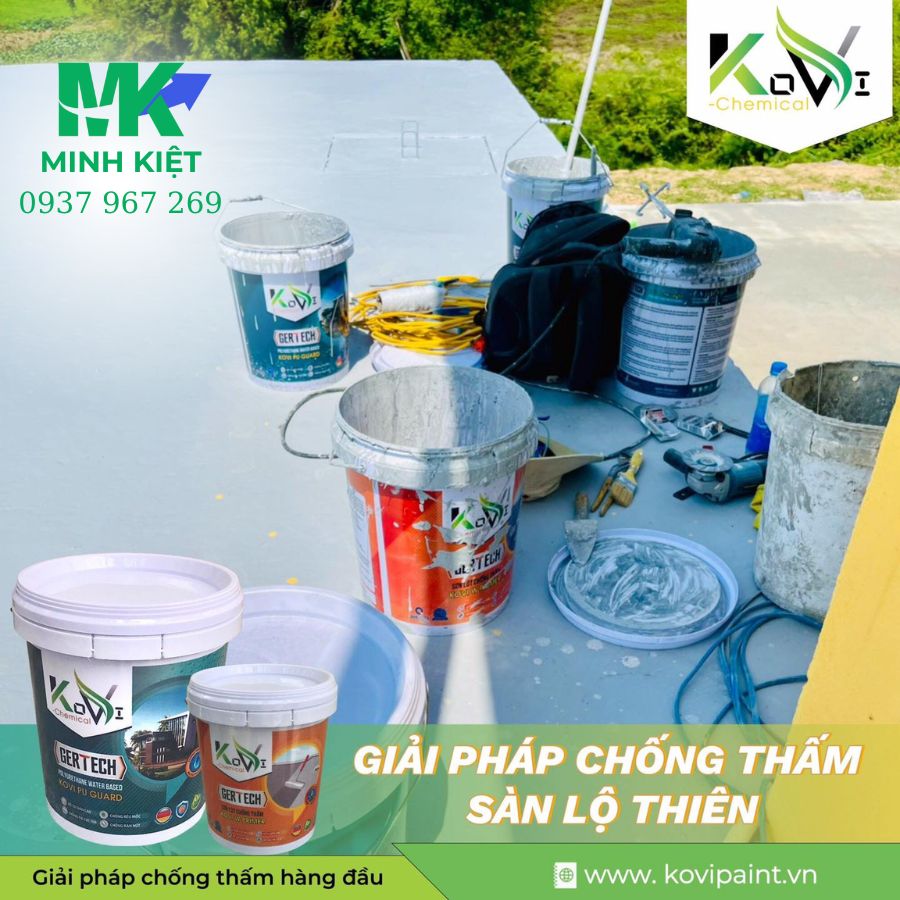Giải pháp chống thấm lộ thiên Kovipaint