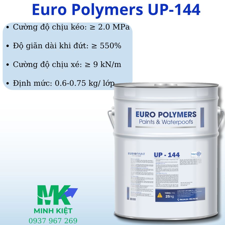 Chống thấm không lộ thiên - Euro Polymers UP-144 VN