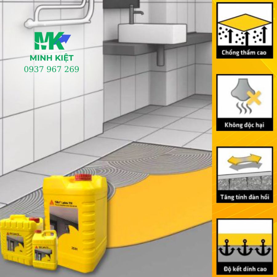 Nhũ tương chống thấm sika latex th