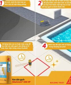 keo dán gạch nội, ngoại thất SikaCeram 200 HP